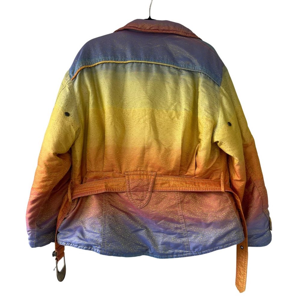 Vintage Emmegi Belted Winter ski jacket with high collar ladies size M/L - Picture 9 of 9